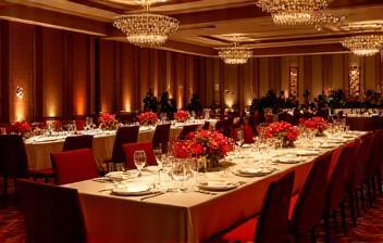 Private gala dining setup