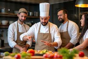 Chef at Al Bayan teaching a culinary class